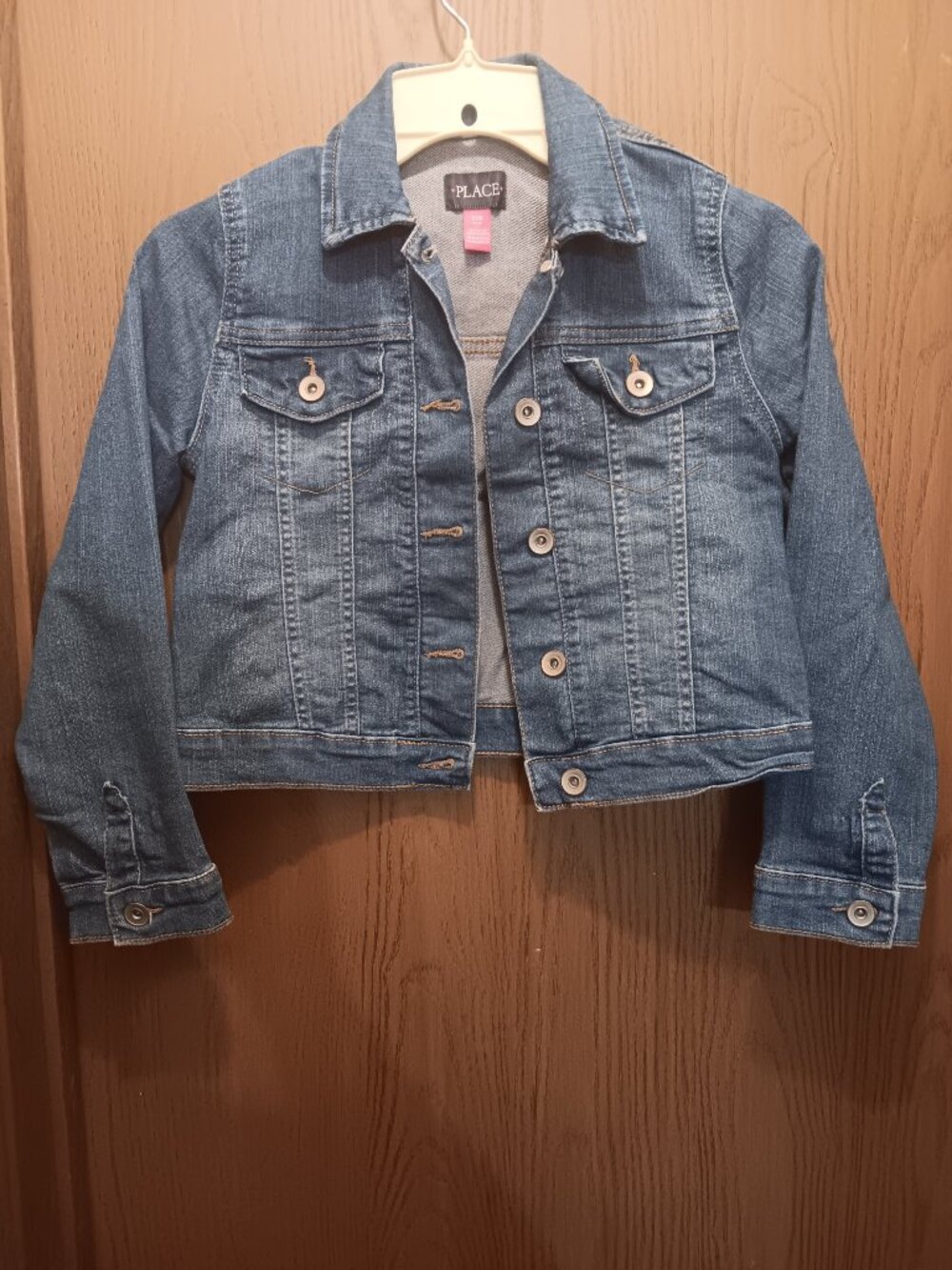 The Children’s Place Girls Denim Classic Trucker Jean Jacket sz 7/8 Medium